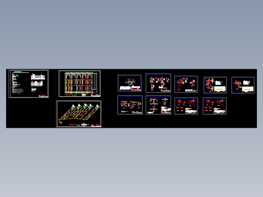 大庆某厂房燃气红外线辐射采暖方案图