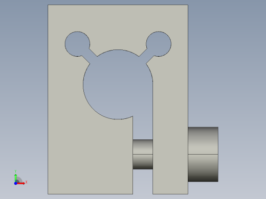 基恩士PS-05_holder_kc图纸模型前视缩略图