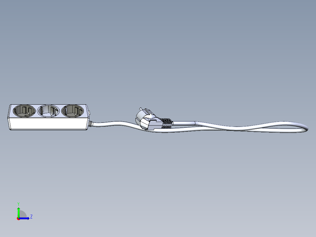 双排插座 SW STP IGS左视图