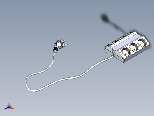 双排插座 SW STP IGS正等轴测缩略图