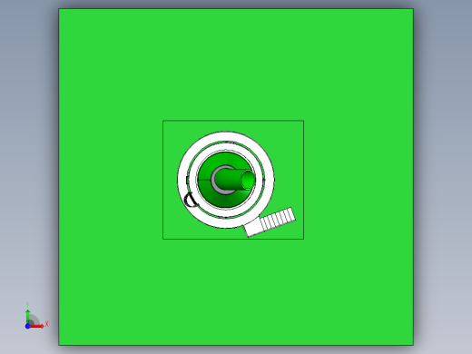 生料磨机三维模型前视缩略图