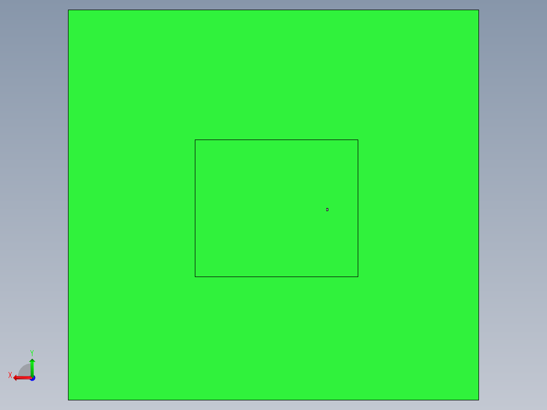生料磨机三维模型后视图