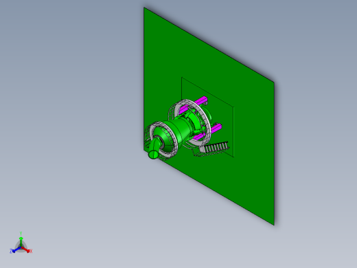 生料磨机三维模型正等轴测缩略图