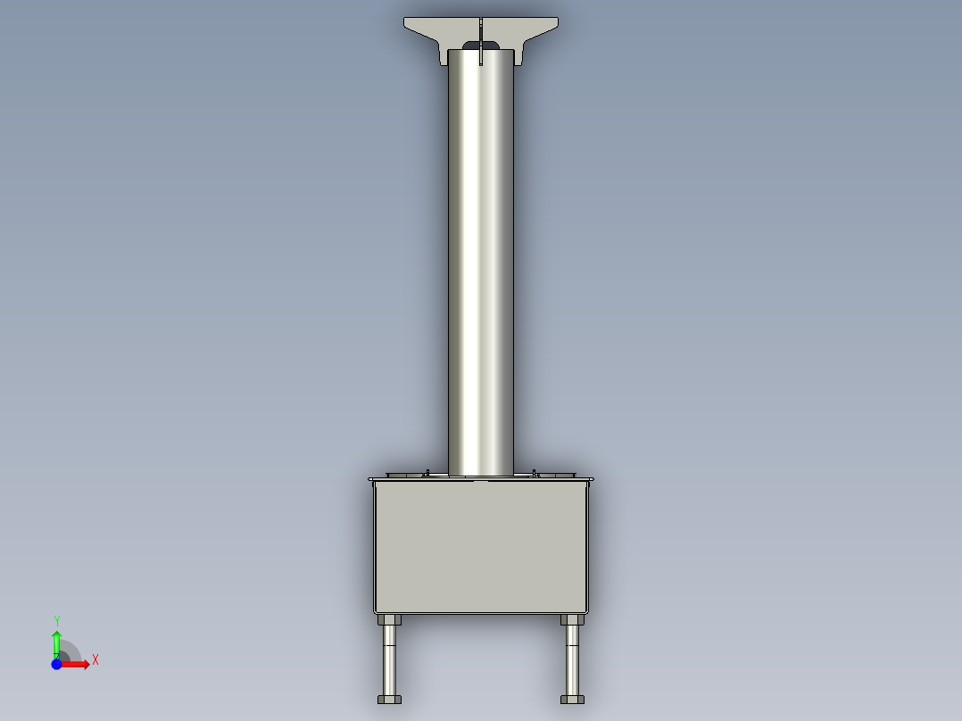 天野取暖炉子前视图