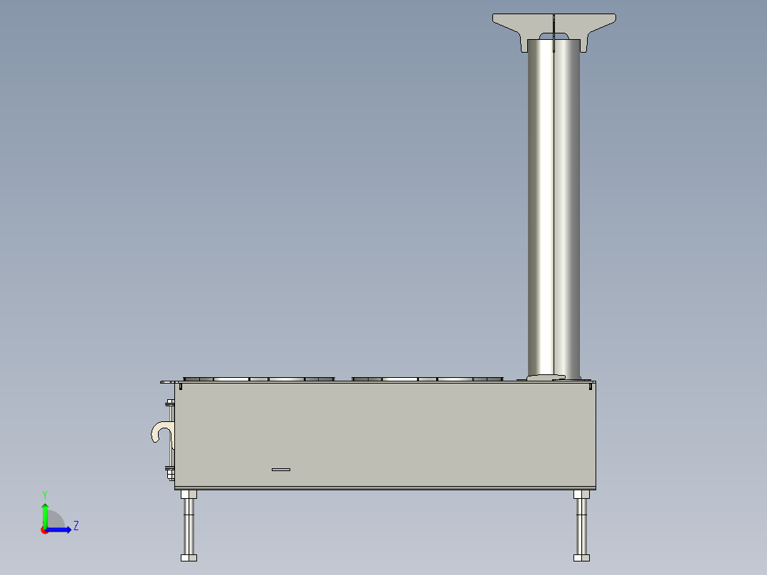 天野取暖炉子左视图