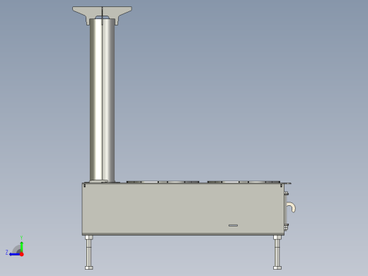 天野取暖炉子右视缩略图