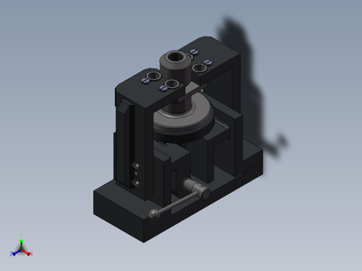 831004法兰盘加工工艺及钻4-φ9孔夹具设计【方案4】【含三维SolidWorks】正等轴测缩略图