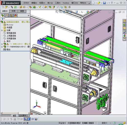 倍速链回流模块、循环流动线体3D模型 非标自动化机械三维缩略图