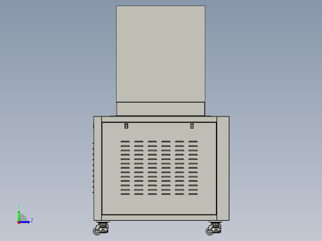 热箱柜3d左视图