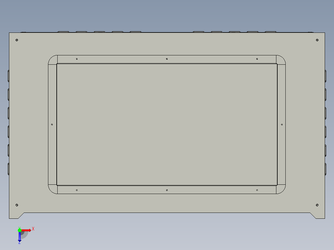 热箱柜3d俯视图