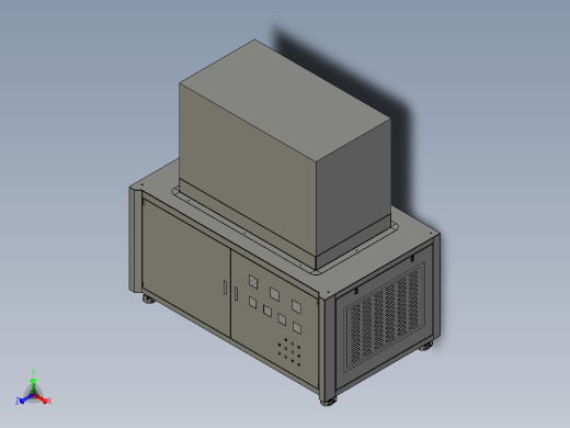 热箱柜3d正等轴测缩略图