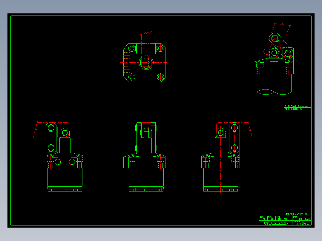 KOSMEKLKA0900-SL多系列多零件图纸模型