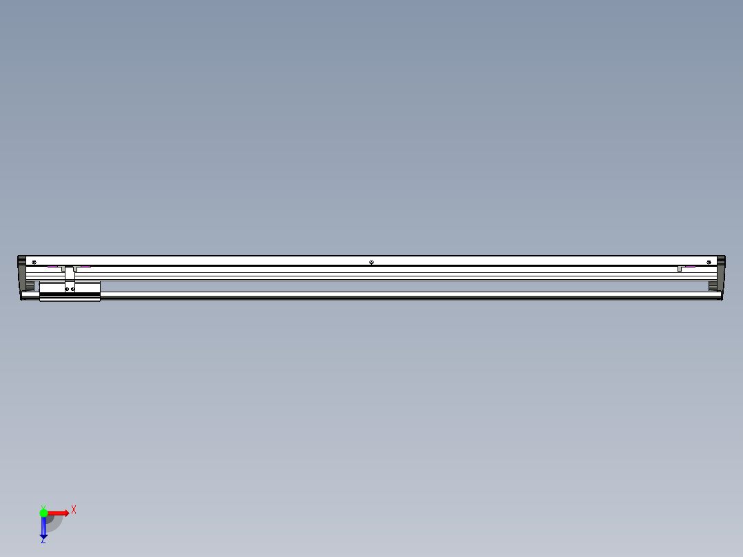 威洛博VL系列3d模型模组VL14S1Y-S1100俯视图