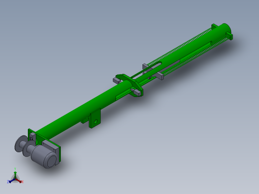 自己的一个练习炮的仰俯装置正等轴测缩略图