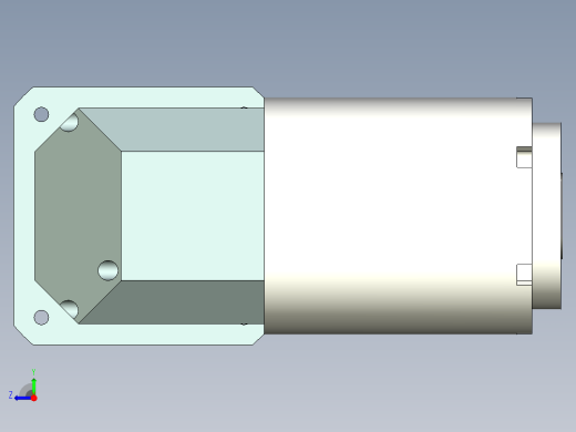 直齿孔ZPLE160-L3 35-114.3-200-M12.stp右视缩略图