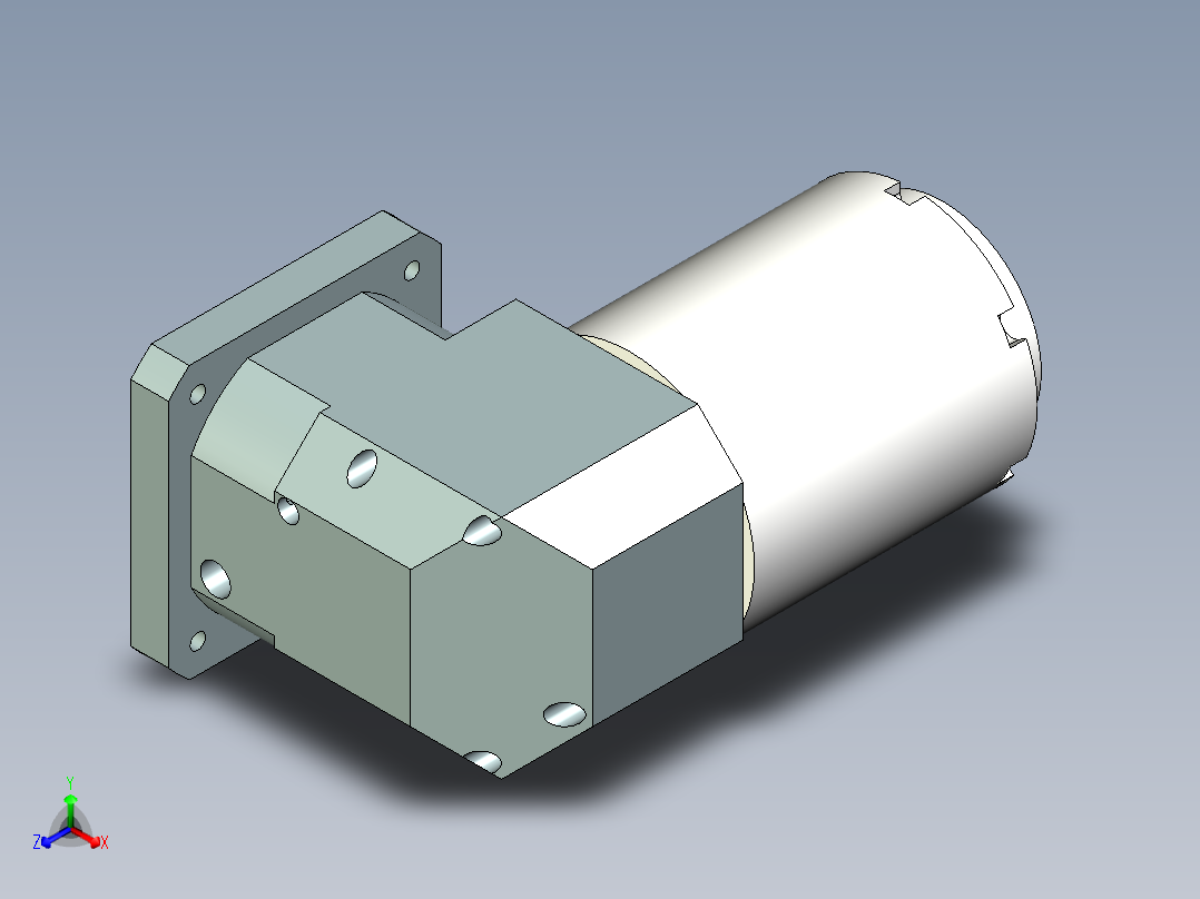 直齿孔ZPLE160-L3 35-114.3-200-M12.stp正等轴测图