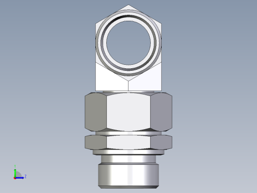 卡套式工业通用硬管接头EO_Assembled_adjustable_standpipe_branch_tee_EVT28LMOMD71左视缩略图