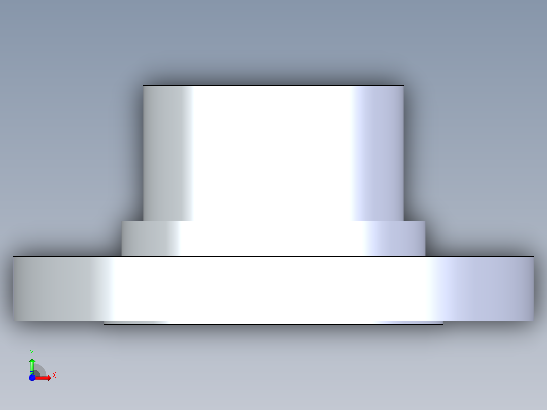 聚氯乙烯配件28-Sch80_Flange Vanstone_SPIG_856-040_4in前视图