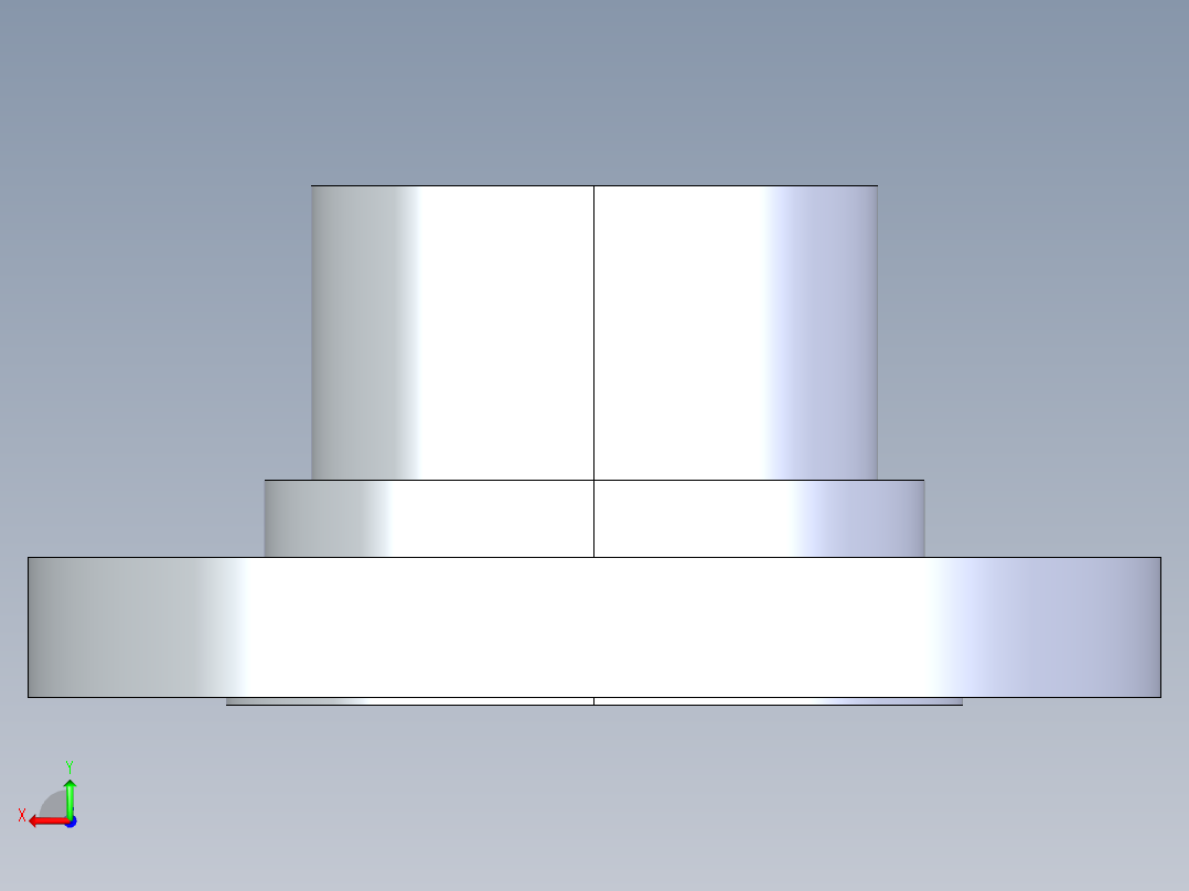 聚氯乙烯配件28-Sch80_Flange Vanstone_SPIG_856-040_4in后视图
