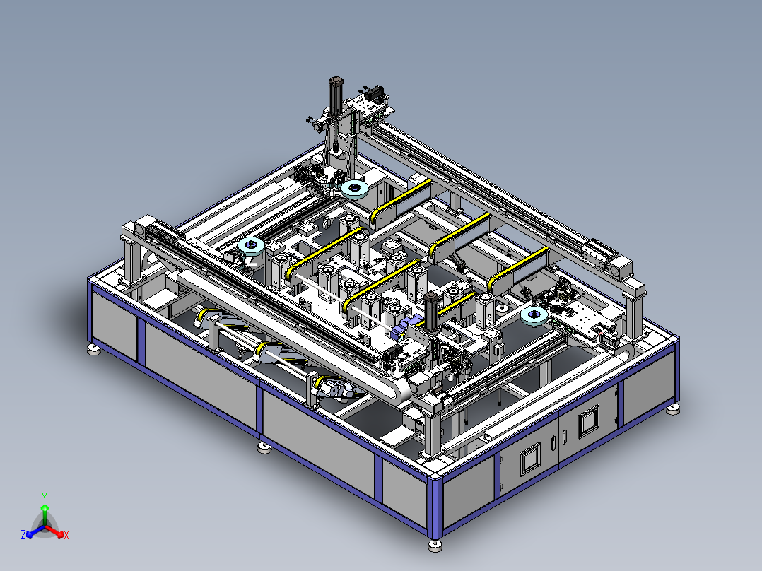 光伏组件双玻封边设备sw17可编辑正等轴测图