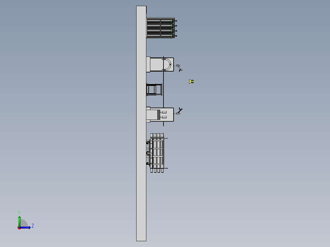 激光熔覆工作站sw18可编辑左视图