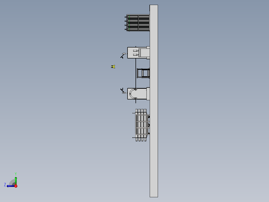 激光熔覆工作站sw18可编辑右视图