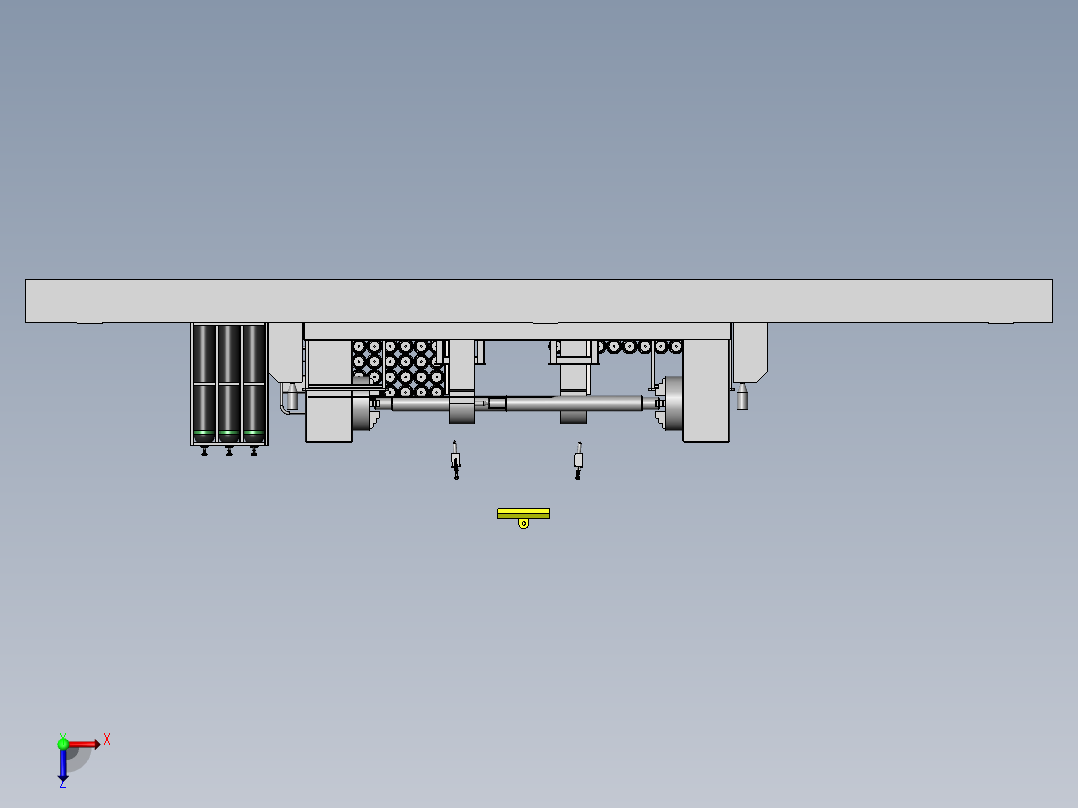 激光熔覆工作站sw18可编辑俯视图