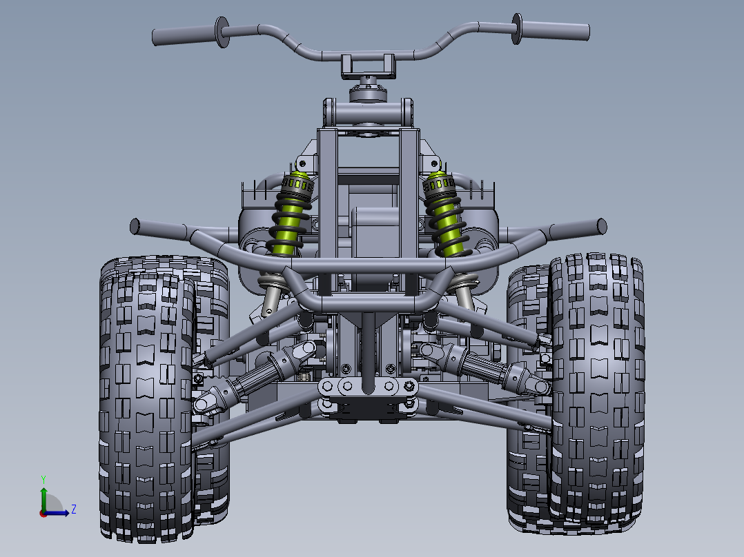 公牛越野车的车架改造及分析左视图