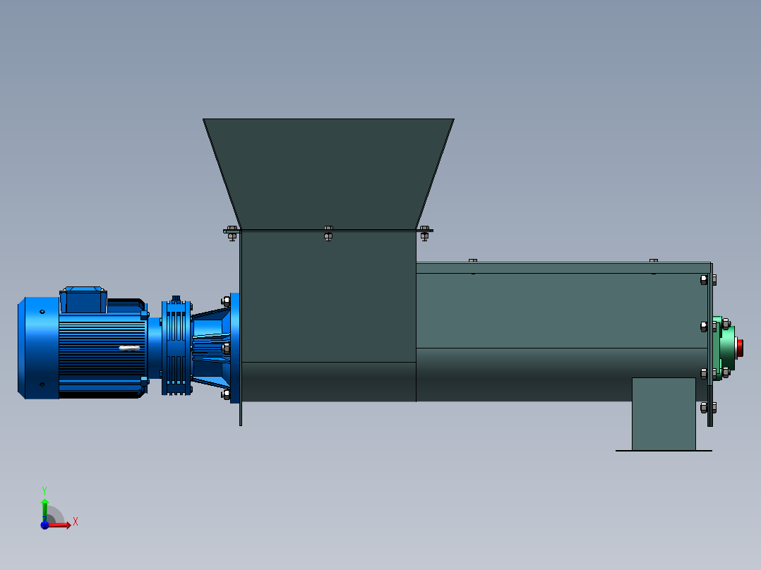 颗粒料投料装置前视图