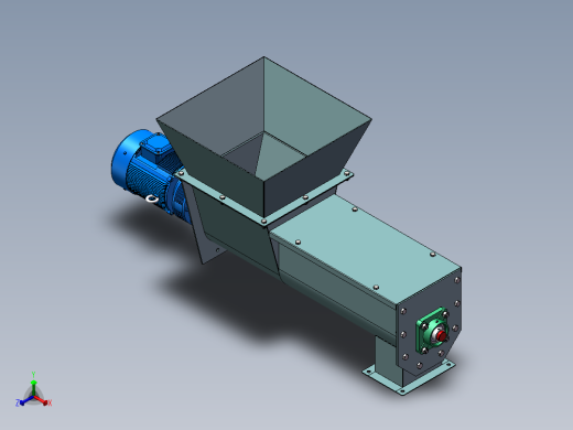 颗粒料投料装置正等轴测缩略图
