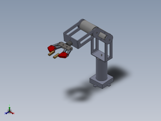 机械手抓三维设计模型（需要特征识别）