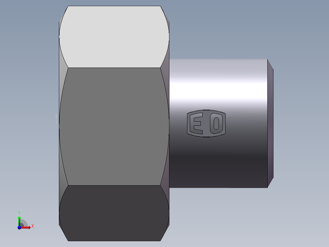 90度焊接接头、SKA38X6-前视图