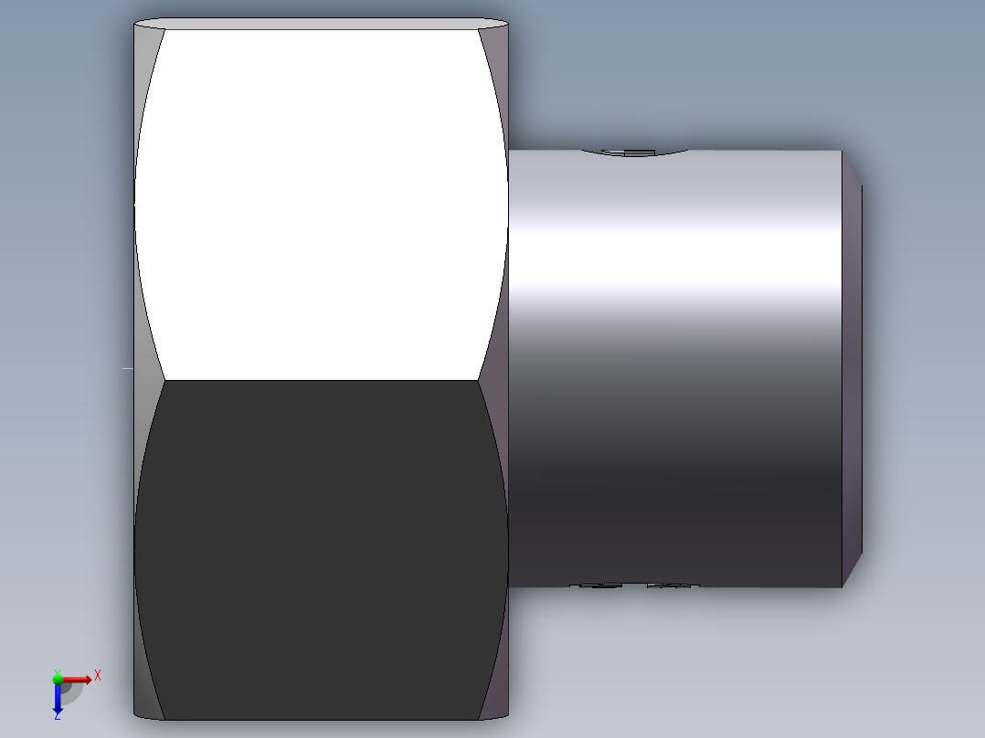 90度焊接接头、SKA38X6-俯视图
