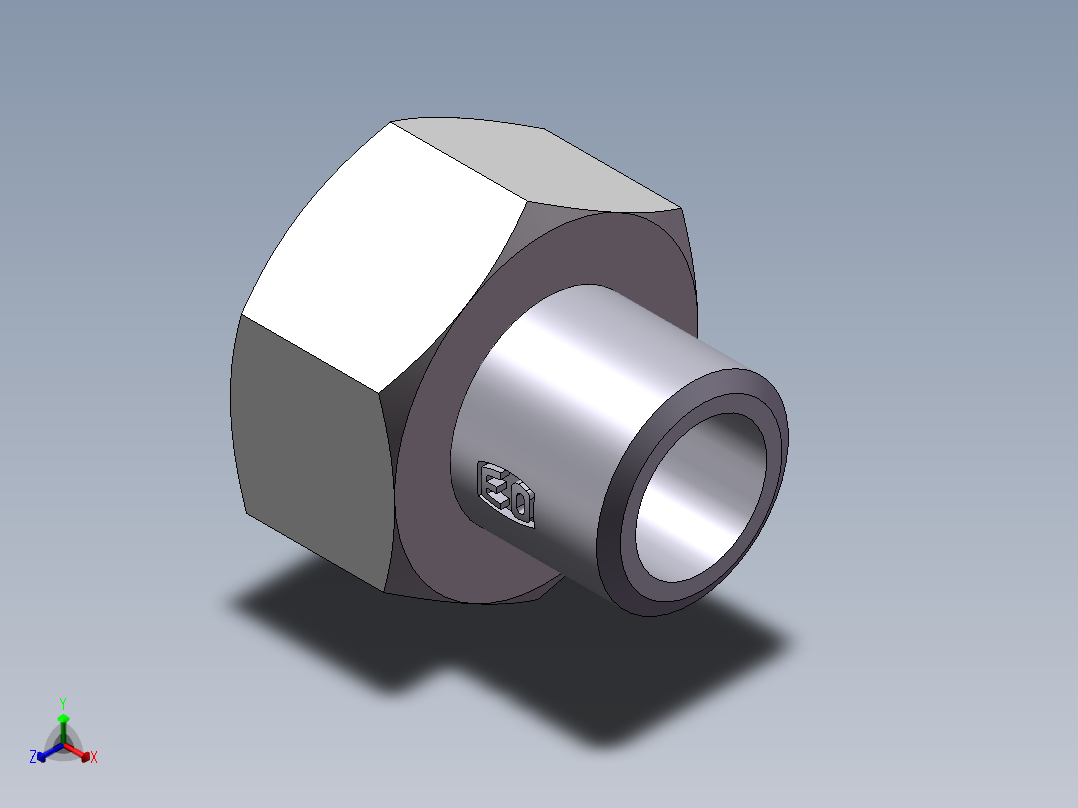 90度焊接接头、SKA38X6-正等轴测图