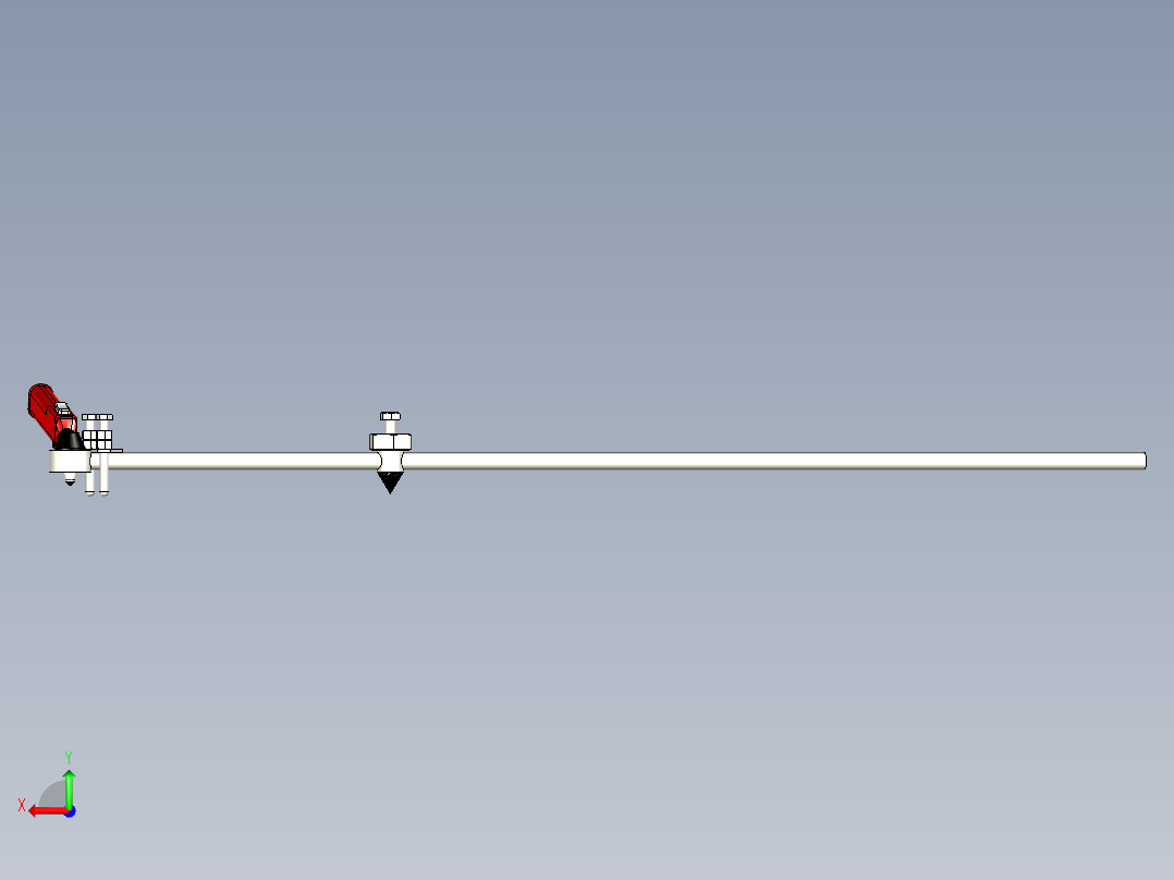 等离子割圆工装后视图