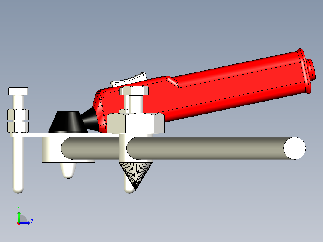 等离子割圆工装左视图