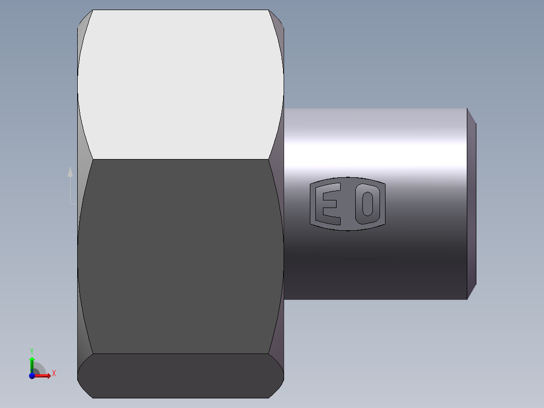 90度焊接接头、SKA25X4-前视图