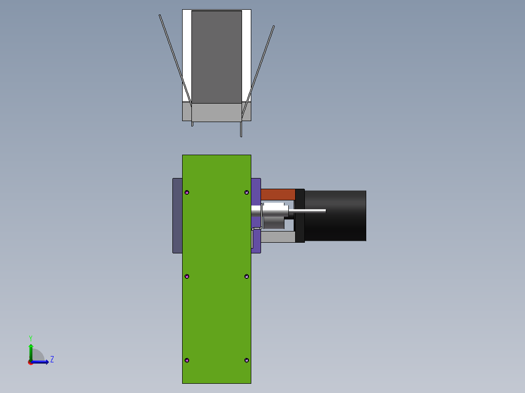 长250宽50小型PVC皮带线左视图