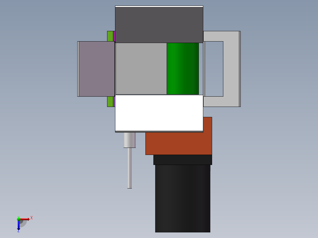 长250宽50小型PVC皮带线俯视图