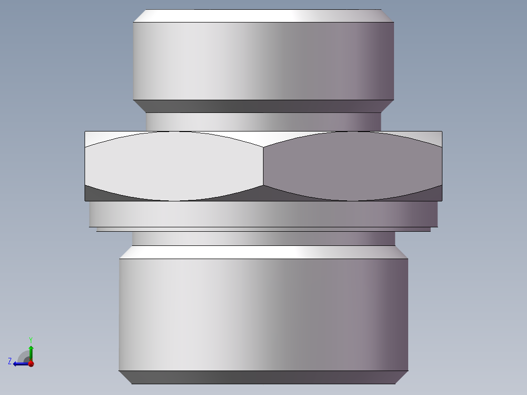 英制管螺纹ED密封、1CB-30-16WD非标右视图
