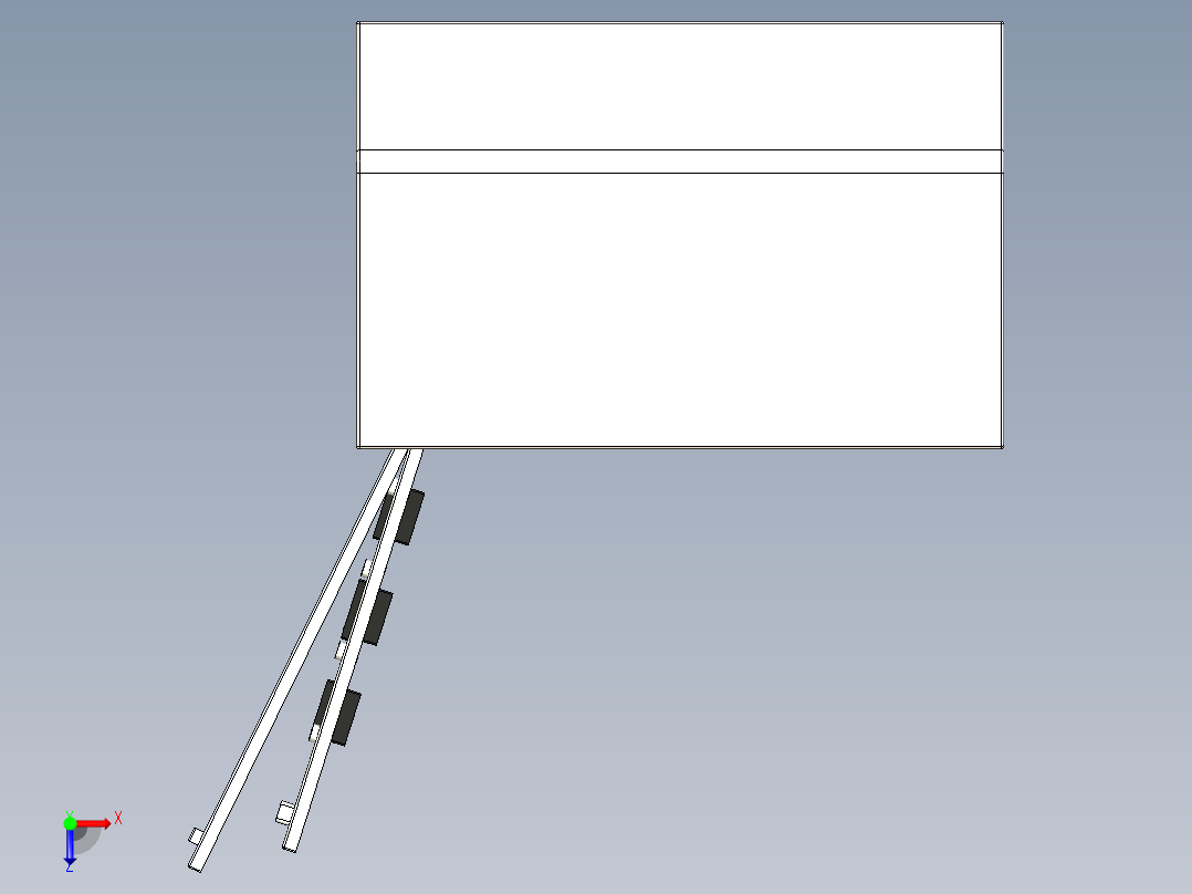 室外双电源柜俯视图