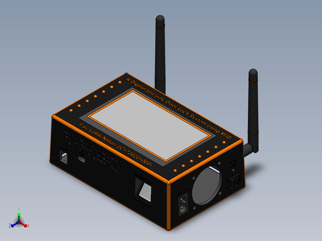 电路板、主板(280)正等轴测图