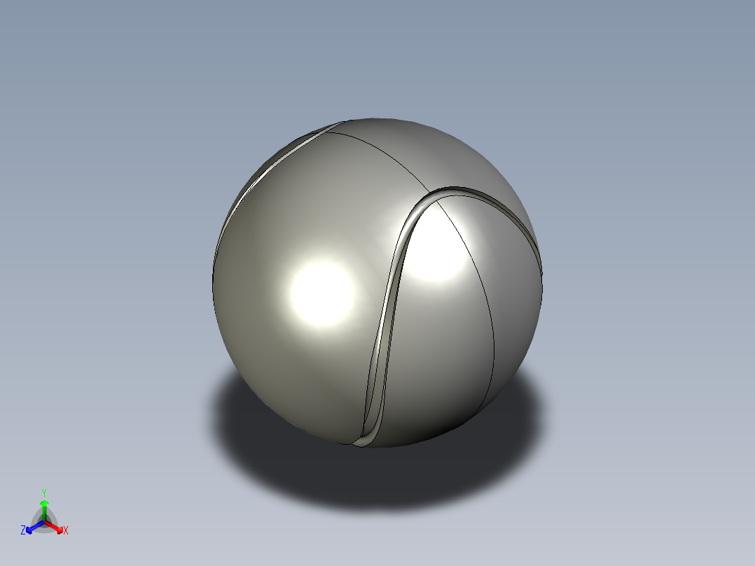 网球、网球拍(15)正等轴测图