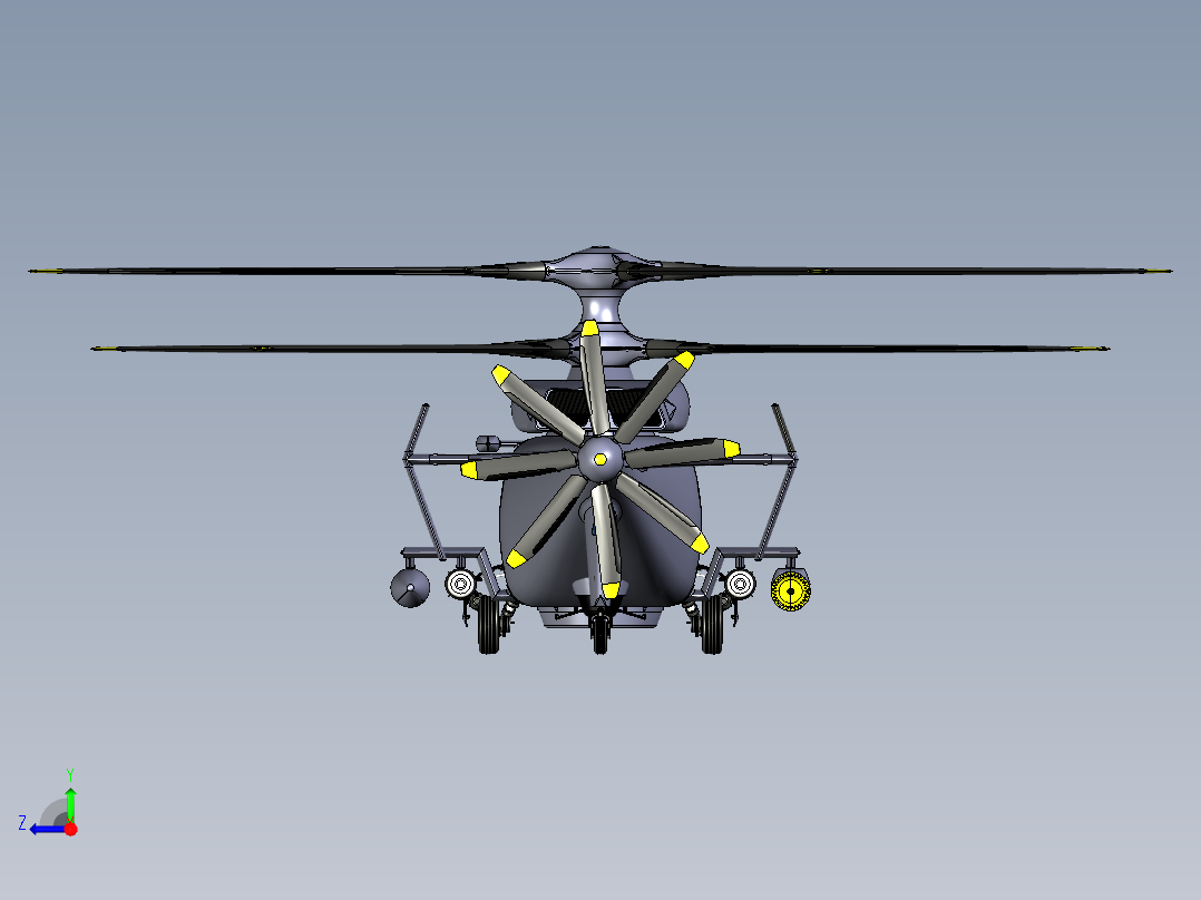 ASW灰狼攻击直升机右视图