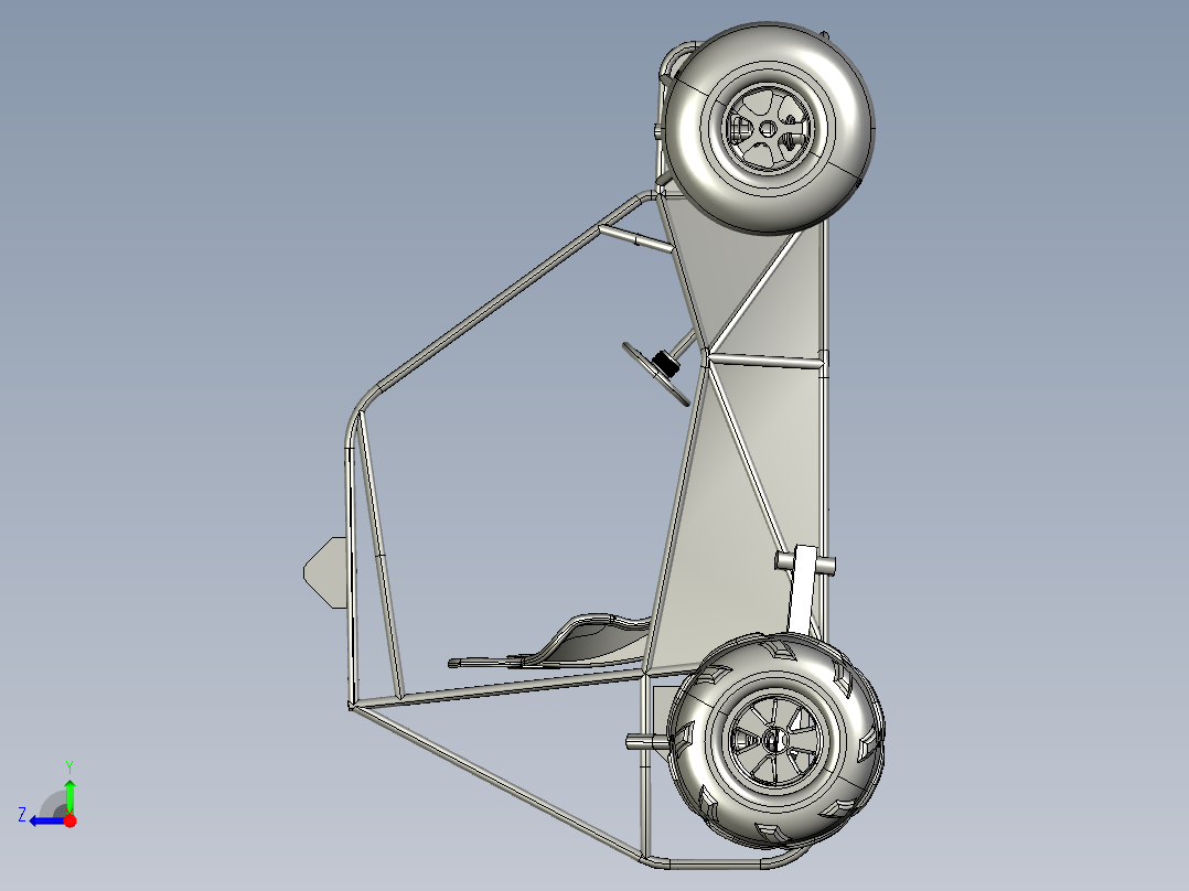 A3003675-卡丁车越野车钢管车右视图