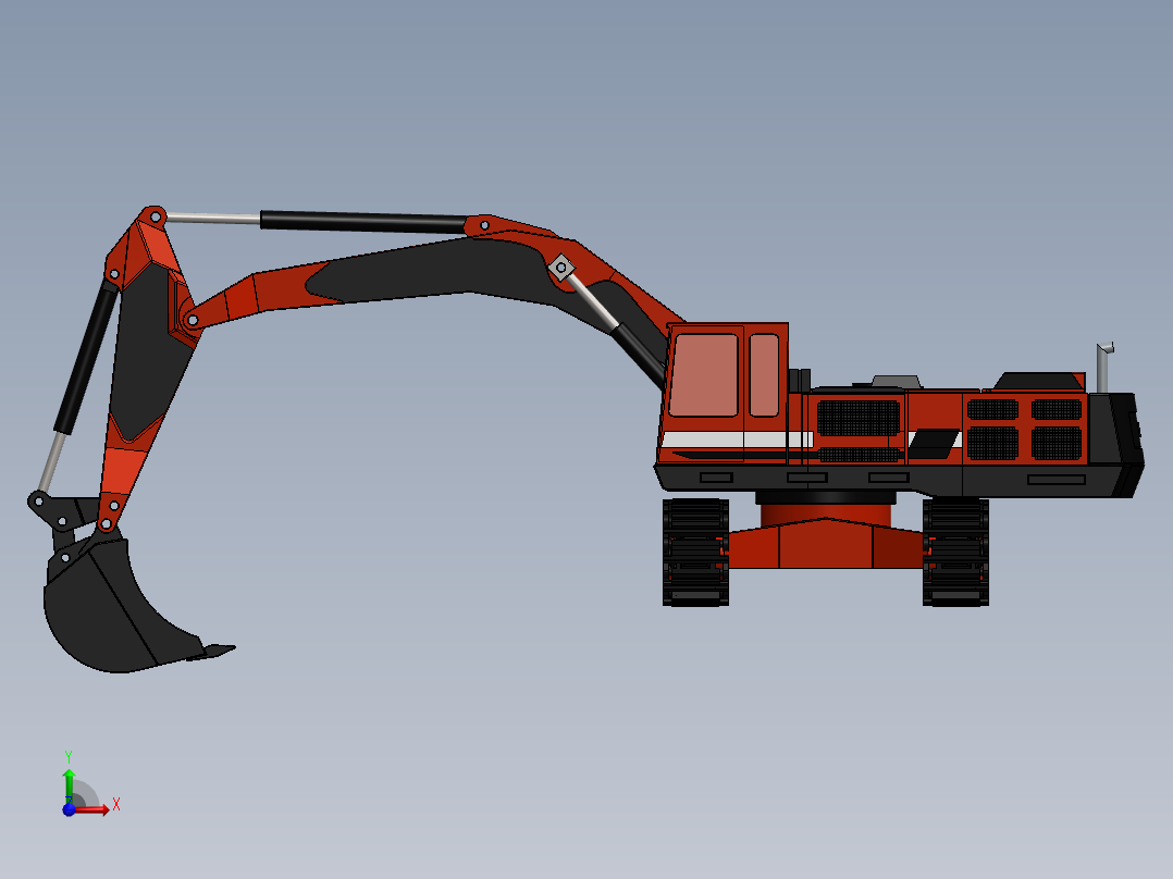 挖掘机、推土机(41)前视图