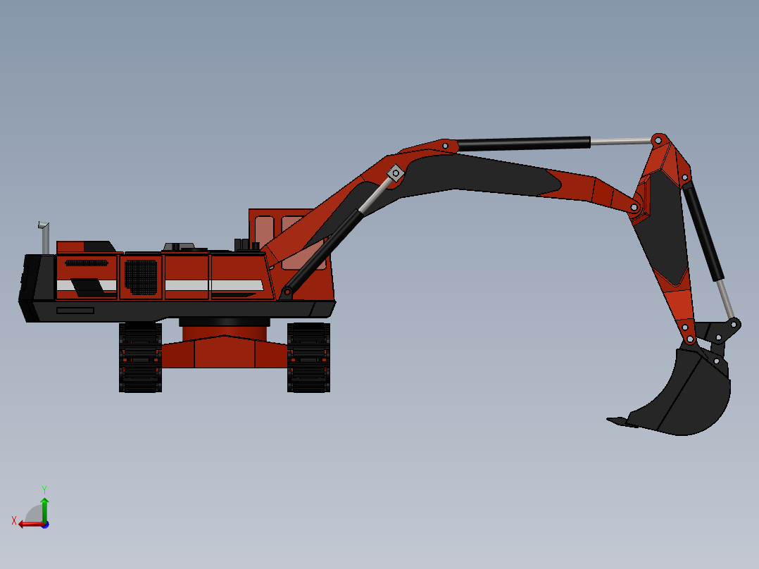 挖掘机、推土机(41)后视图