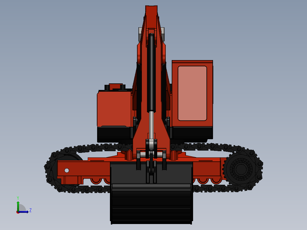 挖掘机、推土机(41)左视图