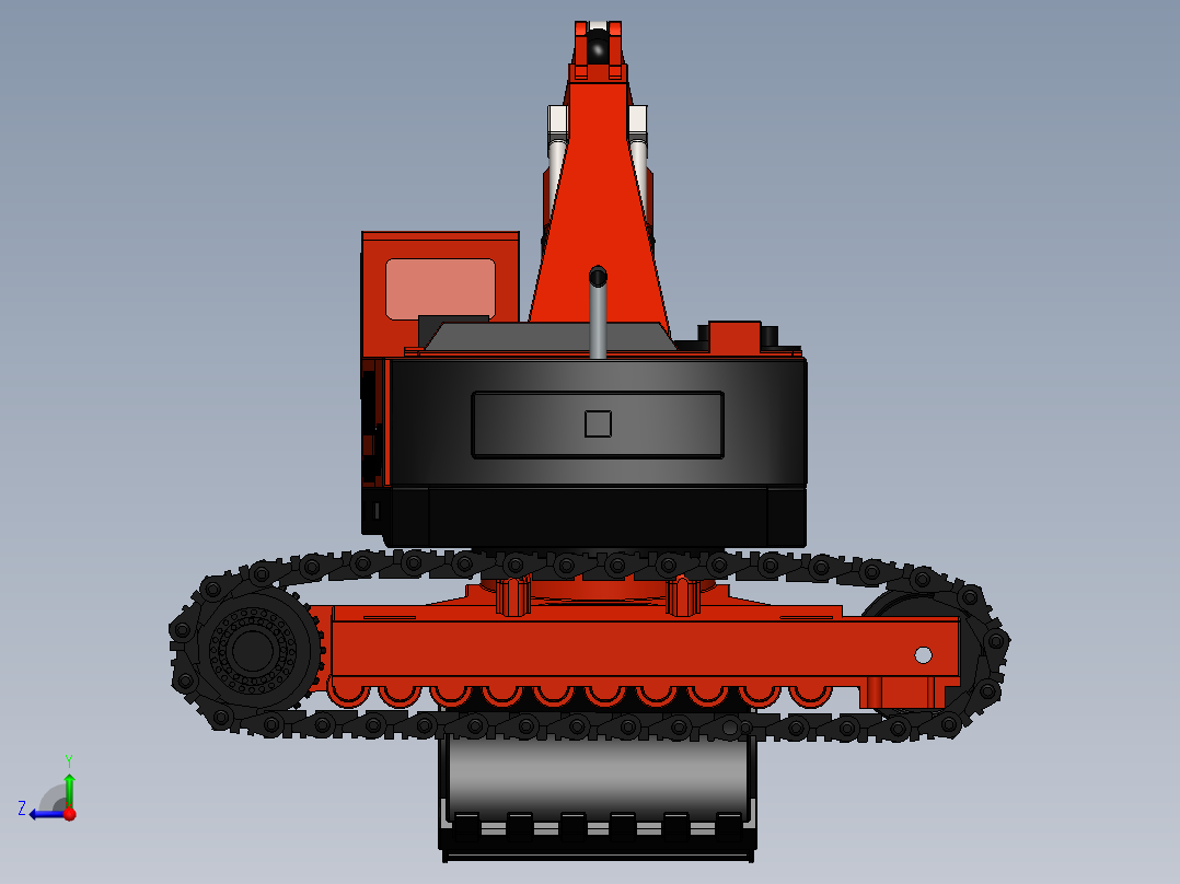挖掘机、推土机(41)右视图