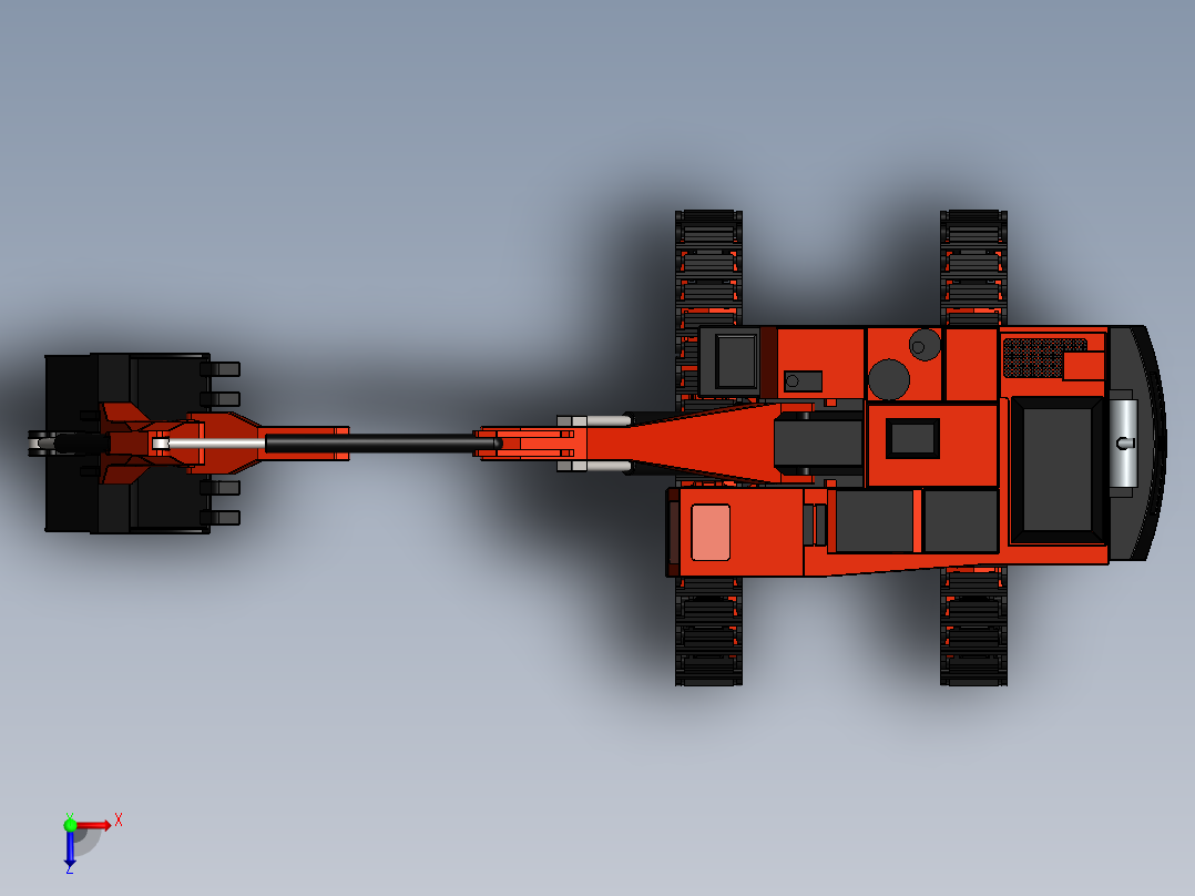 挖掘机、推土机(41)俯视图